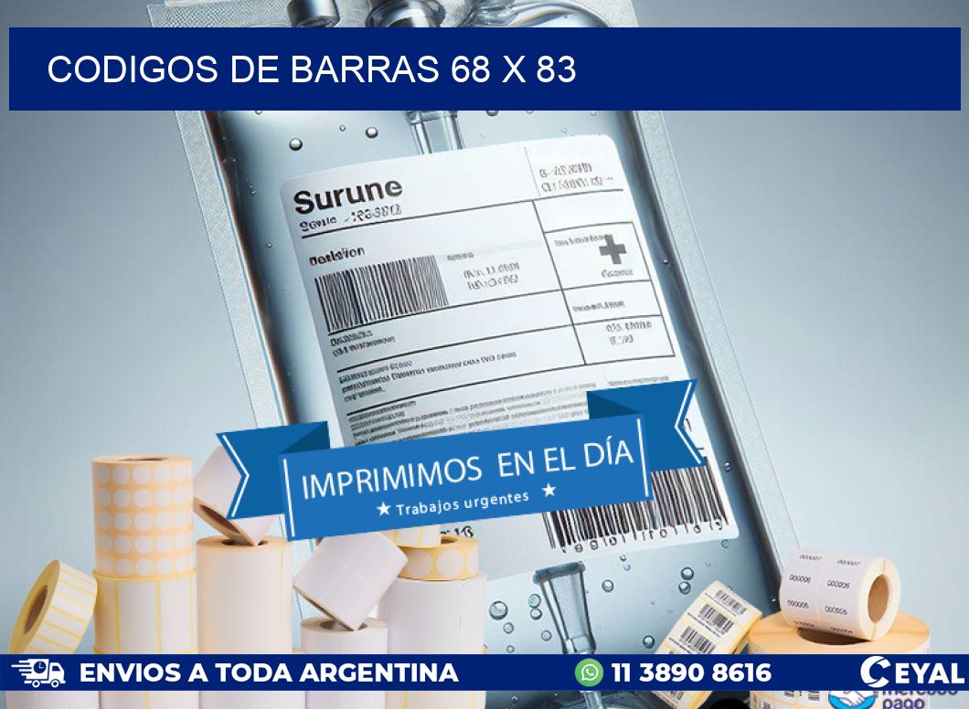 codigos de barras 68 x 83