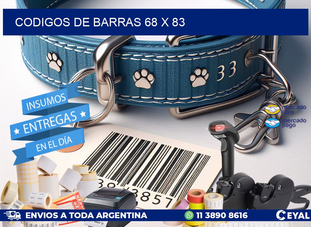 codigos de barras 68 x 83