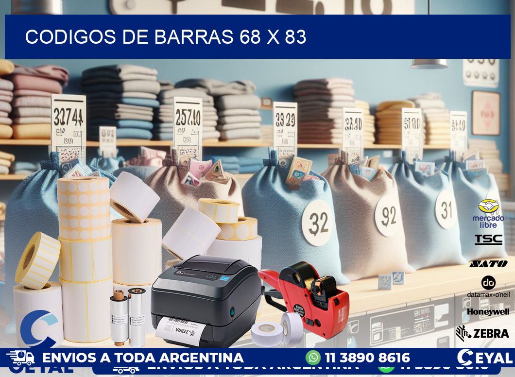 codigos de barras 68 x 83