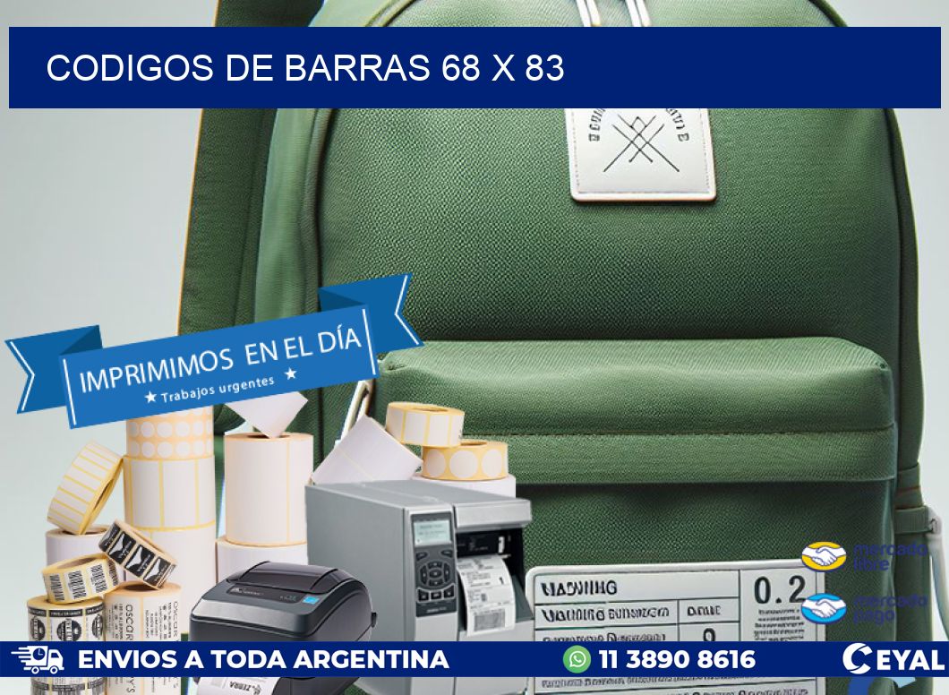 codigos de barras 68 x 83