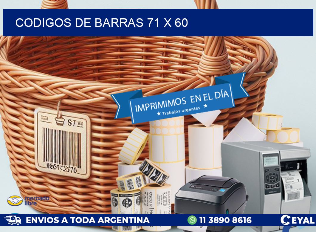codigos de barras 71 x 60