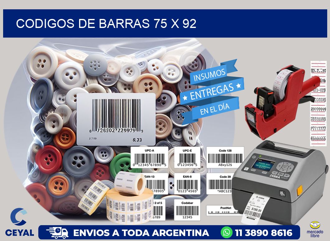 codigos de barras 75 x 92