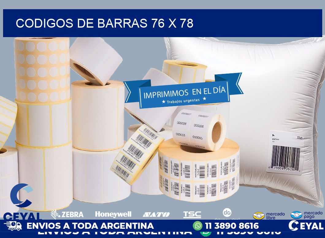 codigos de barras 76 x 78