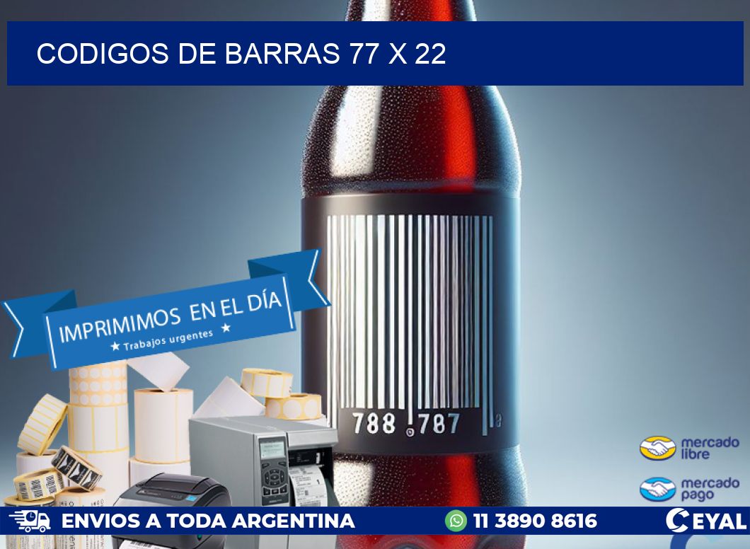 codigos de barras 77 x 22