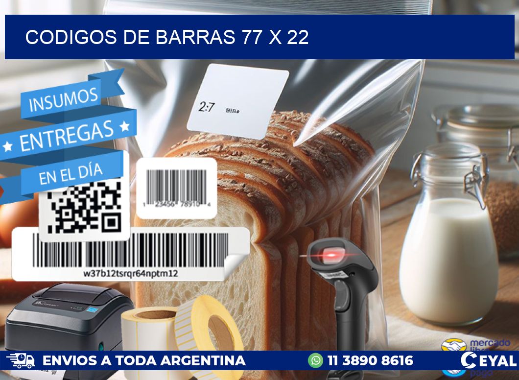 codigos de barras 77 x 22