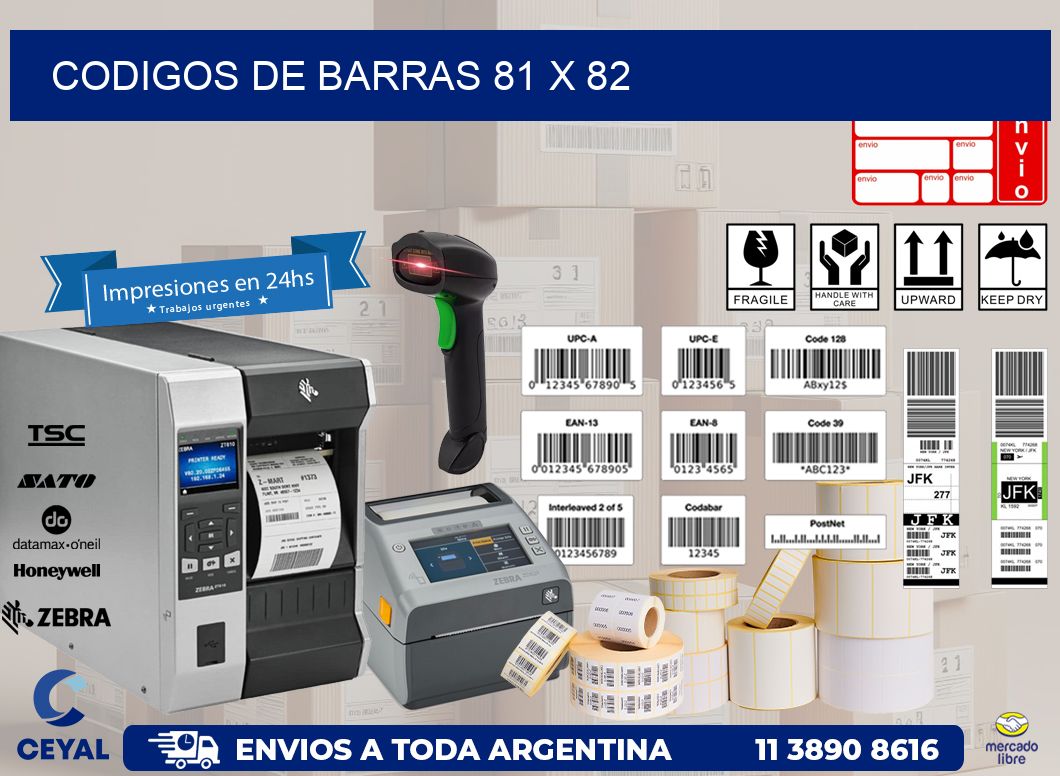 codigos de barras 81 x 82