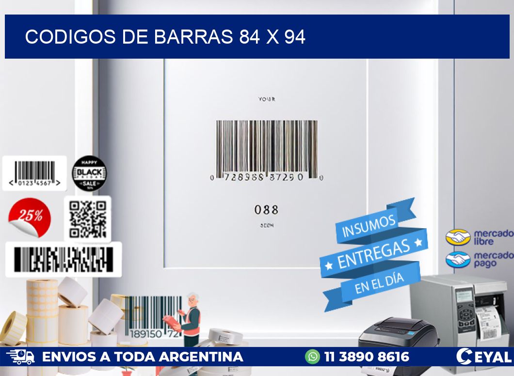 codigos de barras 84 x 94