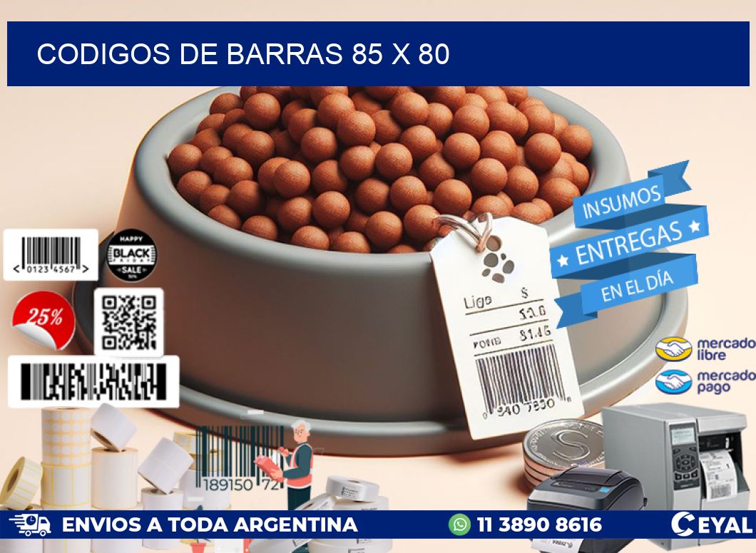 codigos de barras 85 x 80