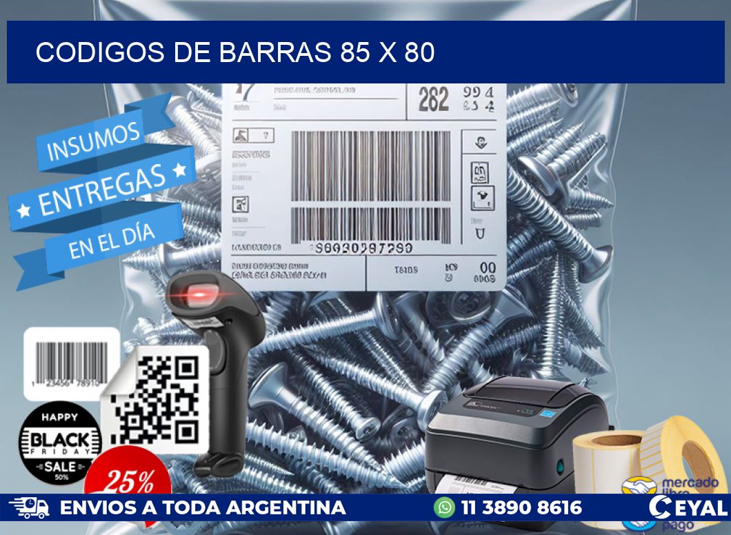 codigos de barras 85 x 80