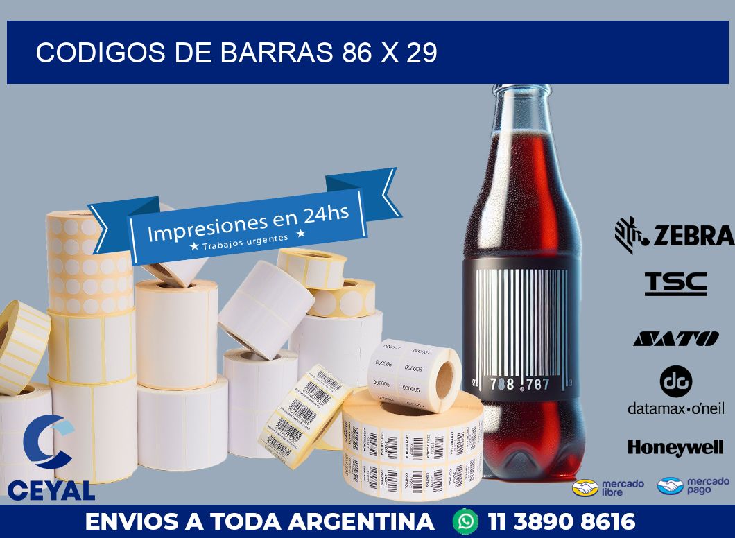 codigos de barras 86 x 29