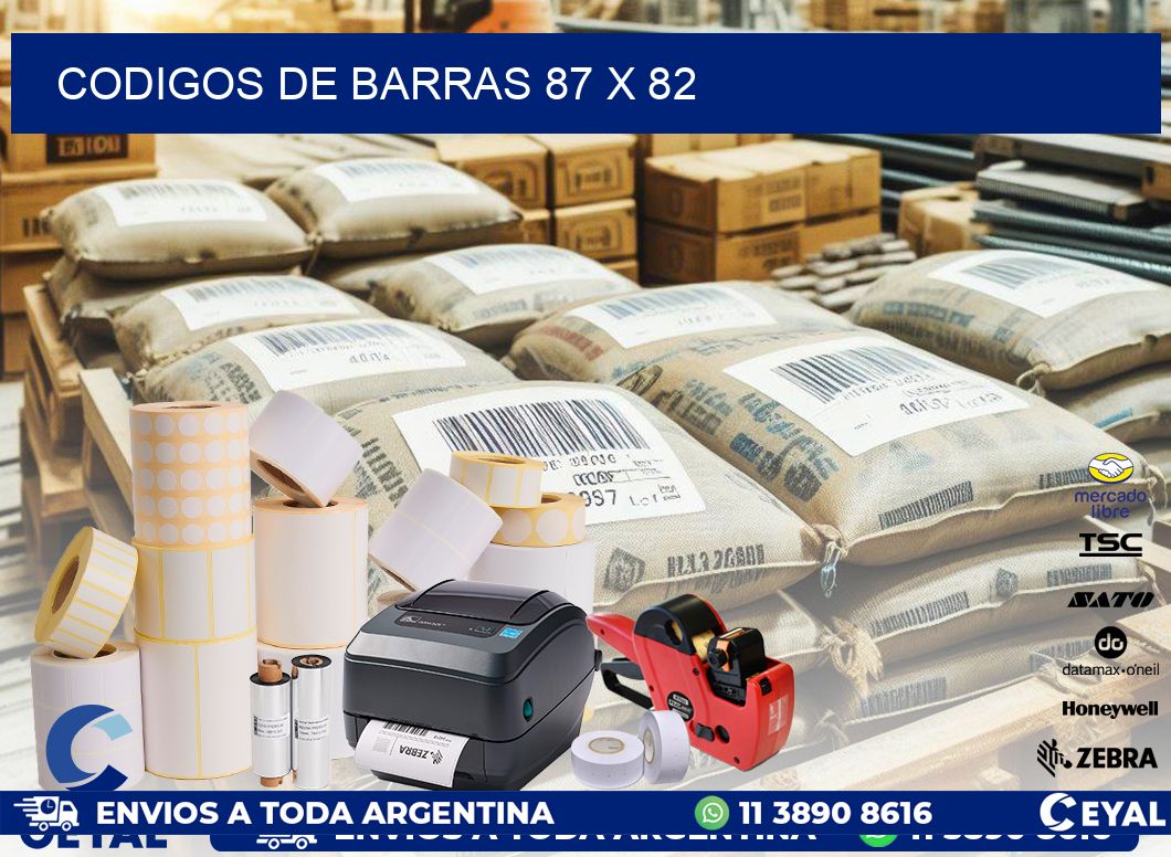 codigos de barras 87 x 82