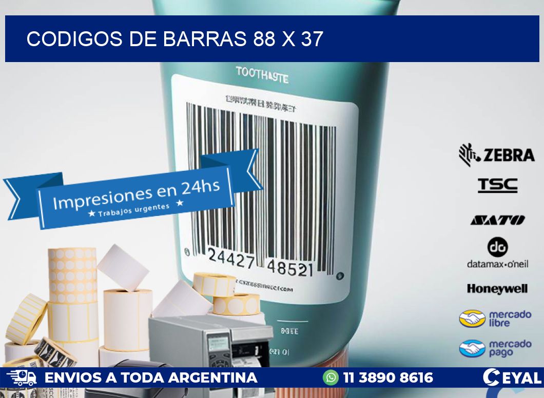 codigos de barras 88 x 37