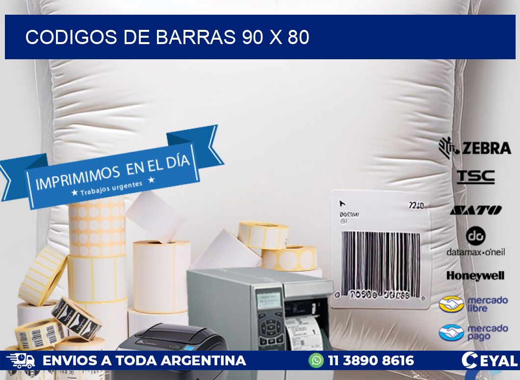 codigos de barras 90 x 80