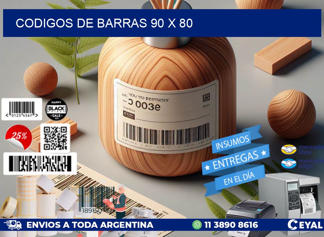 codigos de barras 90 x 80