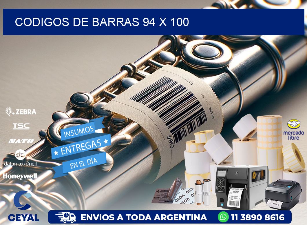 codigos de barras 94 x 100