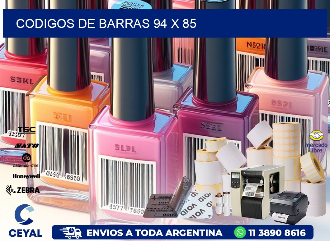 codigos de barras 94 x 85