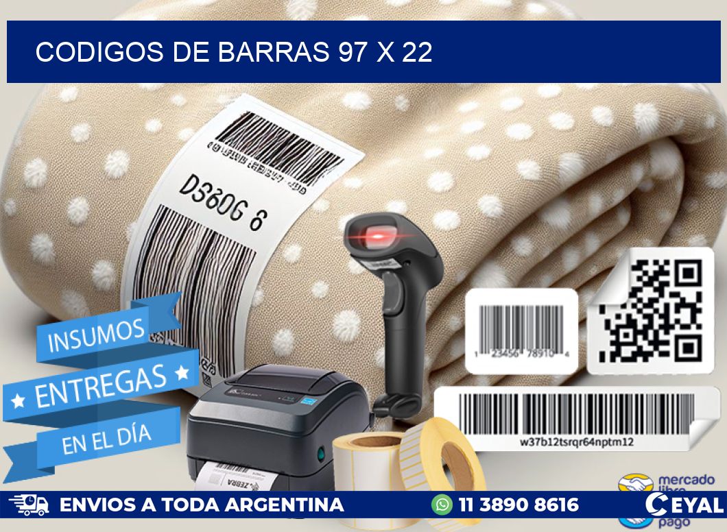 codigos de barras 97 x 22