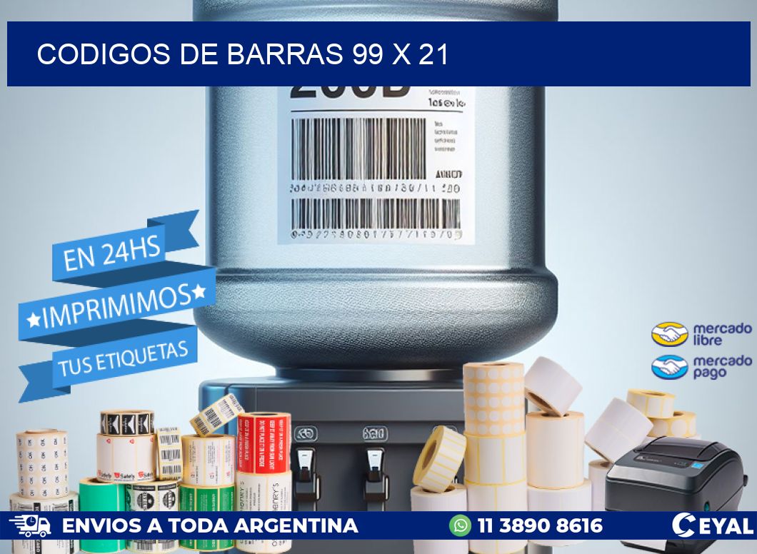 codigos de barras 99 x 21