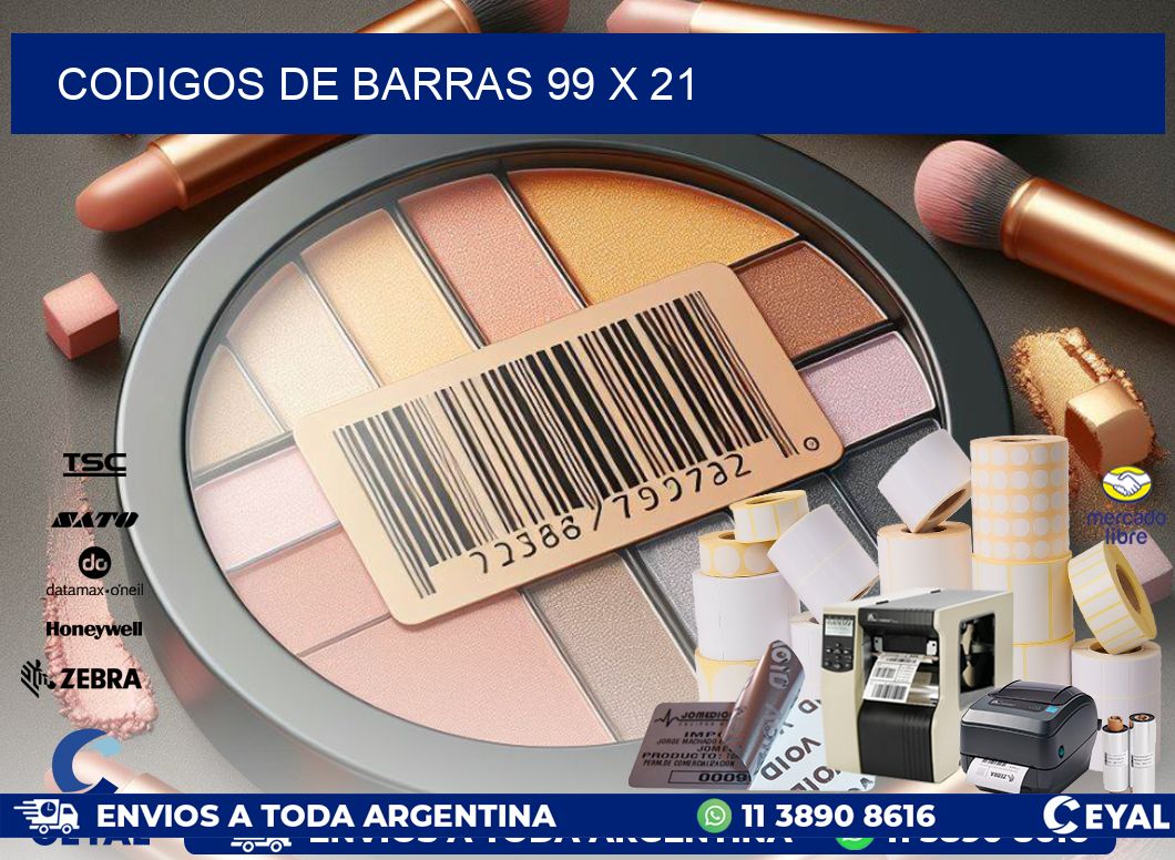 codigos de barras 99 x 21