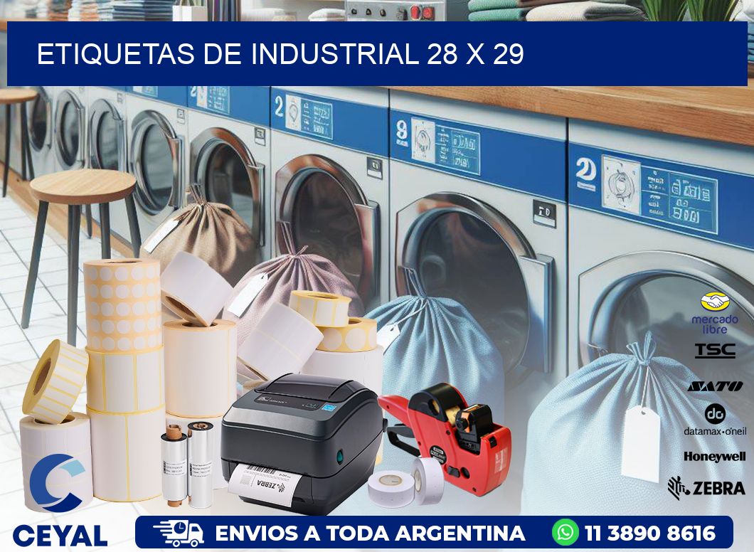 etiquetas de industrial 28 x 29