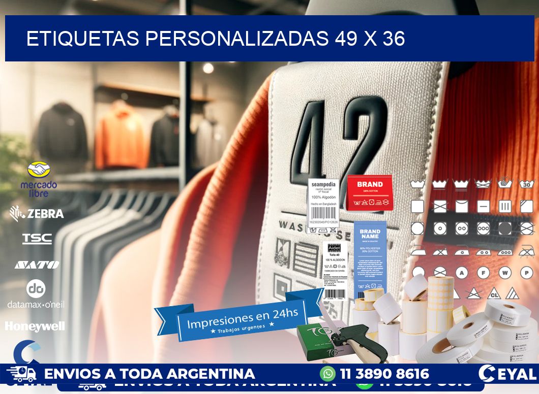 etiquetas personalizadas 49 x 36