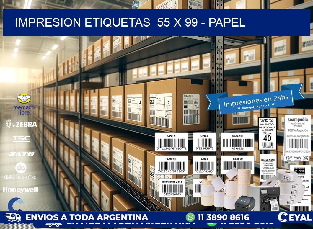 impresion etiquetas  55 x 99 – papel