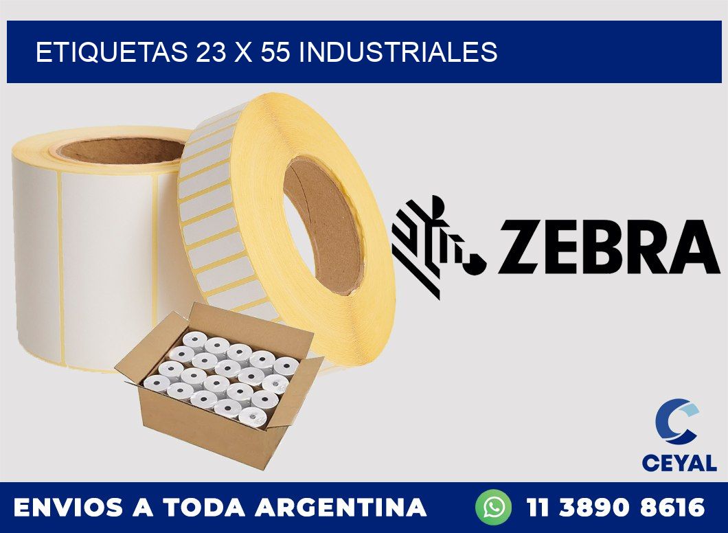 ETIQUETAS 23 x 55 INDUSTRIALES