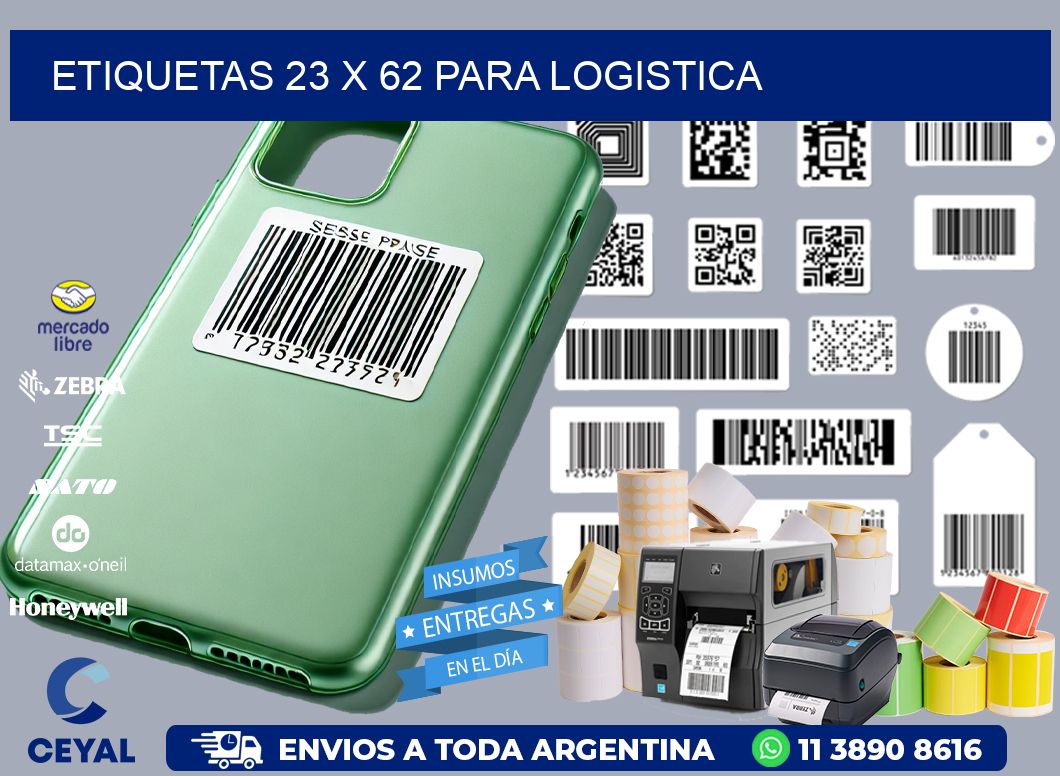 ETIQUETAS 23 x 62 PARA LOGISTICA