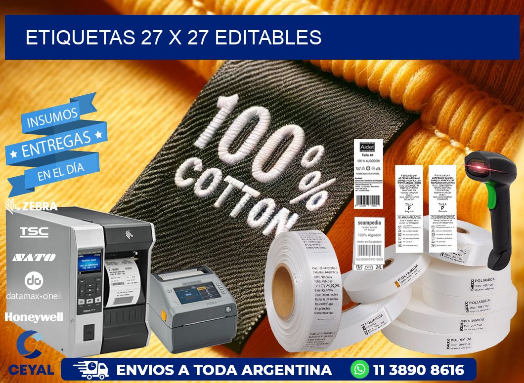 ETIQUETAS 27 x 27 EDITABLES