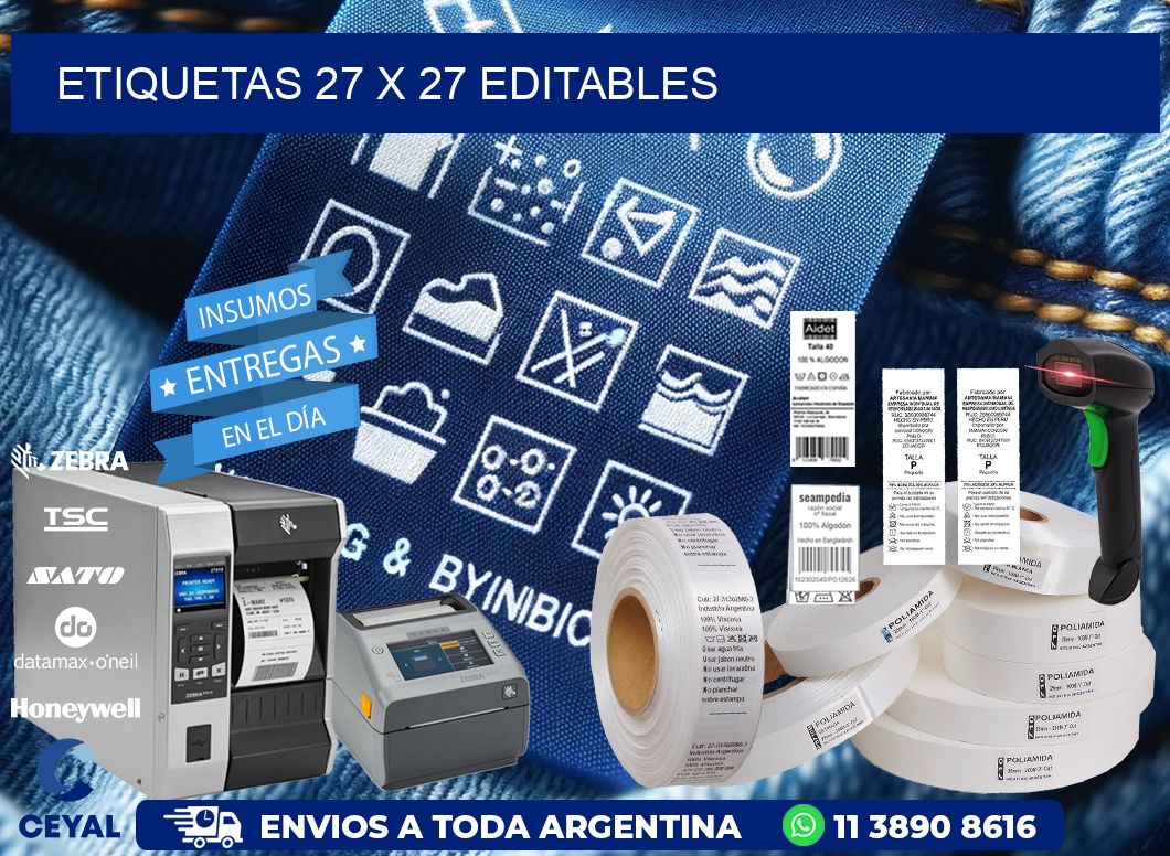 ETIQUETAS 27 x 27 EDITABLES