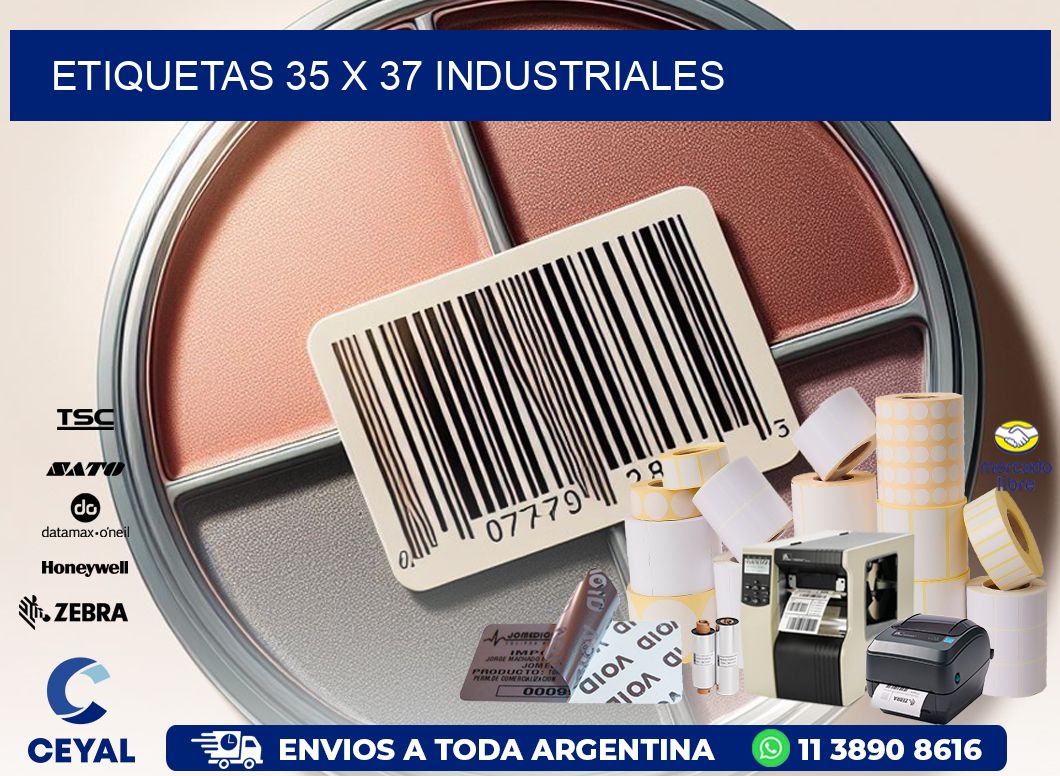 ETIQUETAS 35 x 37 INDUSTRIALES