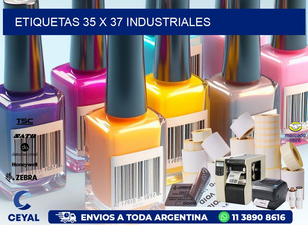 ETIQUETAS 35 x 37 INDUSTRIALES