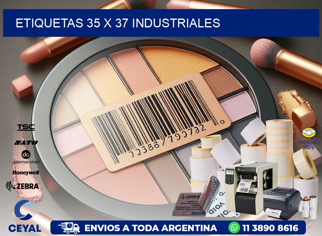 ETIQUETAS 35 x 37 INDUSTRIALES