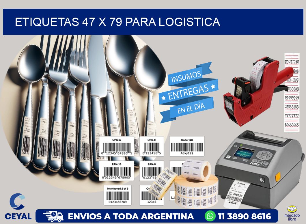 ETIQUETAS 47 x 79 PARA LOGISTICA