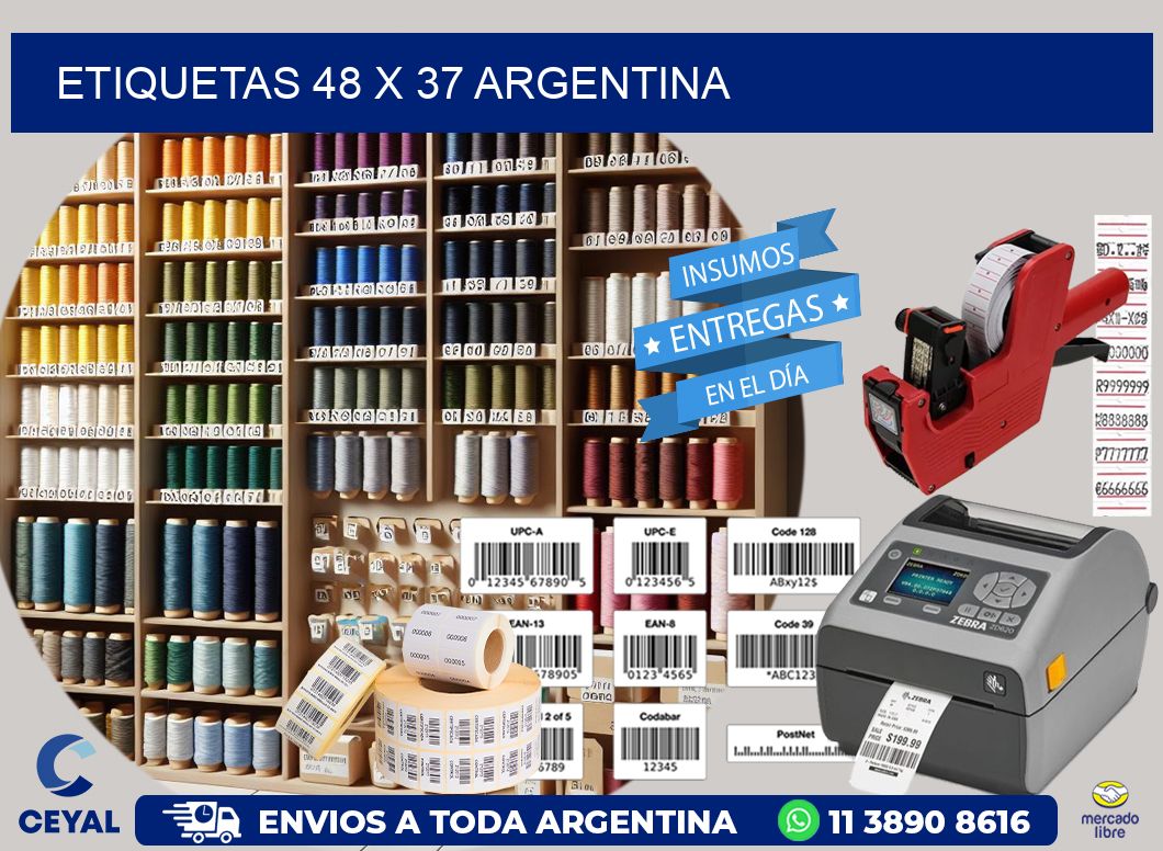 ETIQUETAS 48 x 37 ARGENTINA