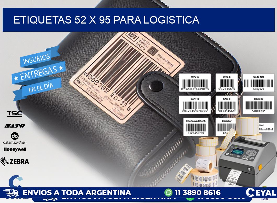 ETIQUETAS 52 x 95 PARA LOGISTICA