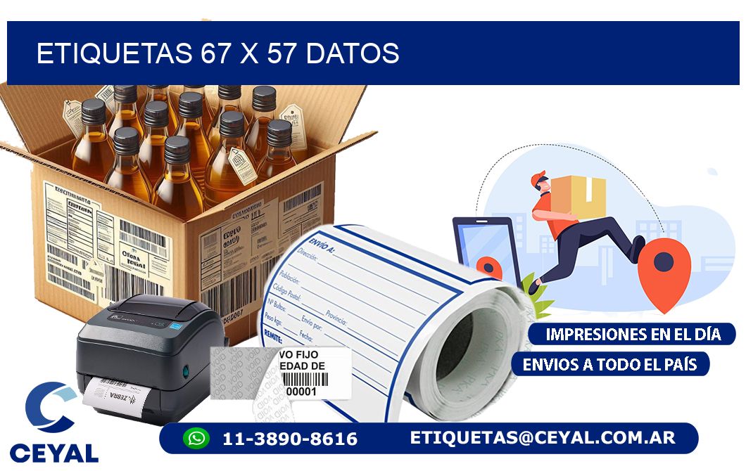 ETIQUETAS 67 x 57 DATOS