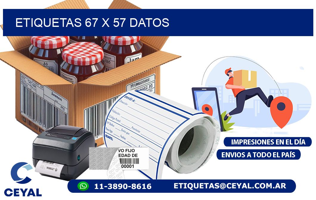 ETIQUETAS 67 x 57 DATOS