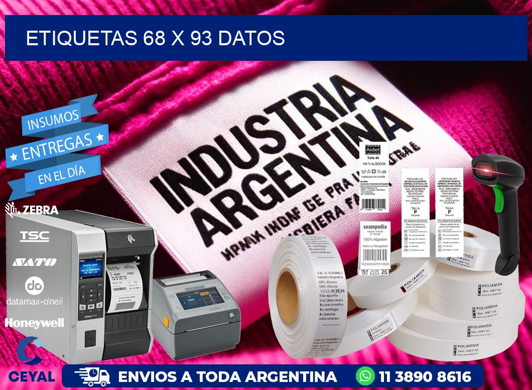 ETIQUETAS 68 x 93 DATOS