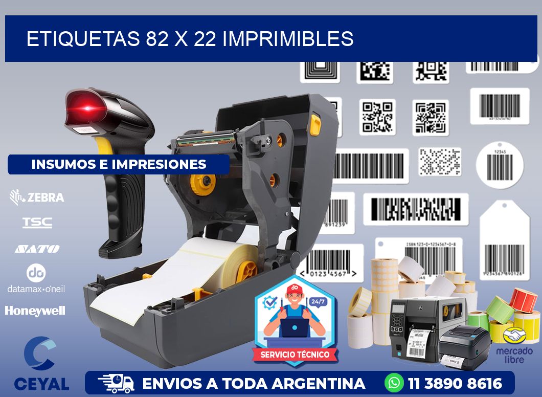 ETIQUETAS 82 x 22 IMPRIMIBLES