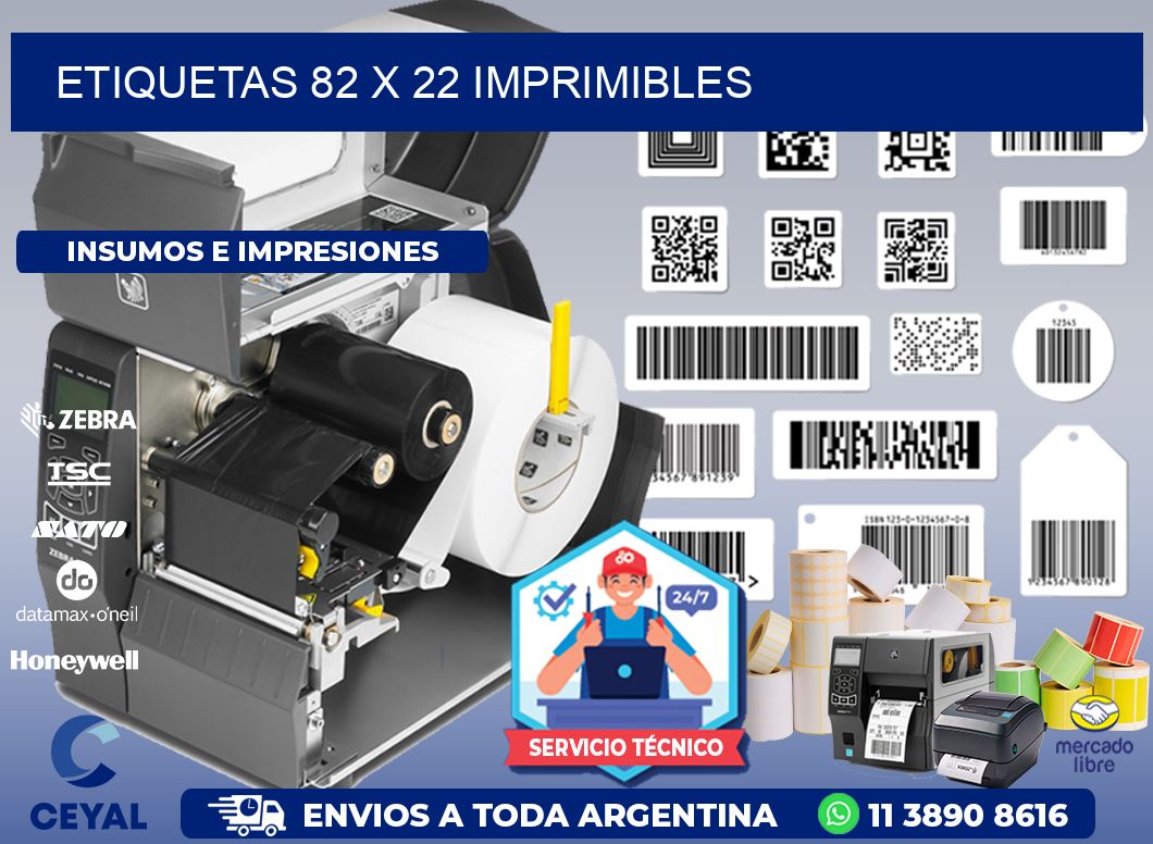 ETIQUETAS 82 x 22 IMPRIMIBLES