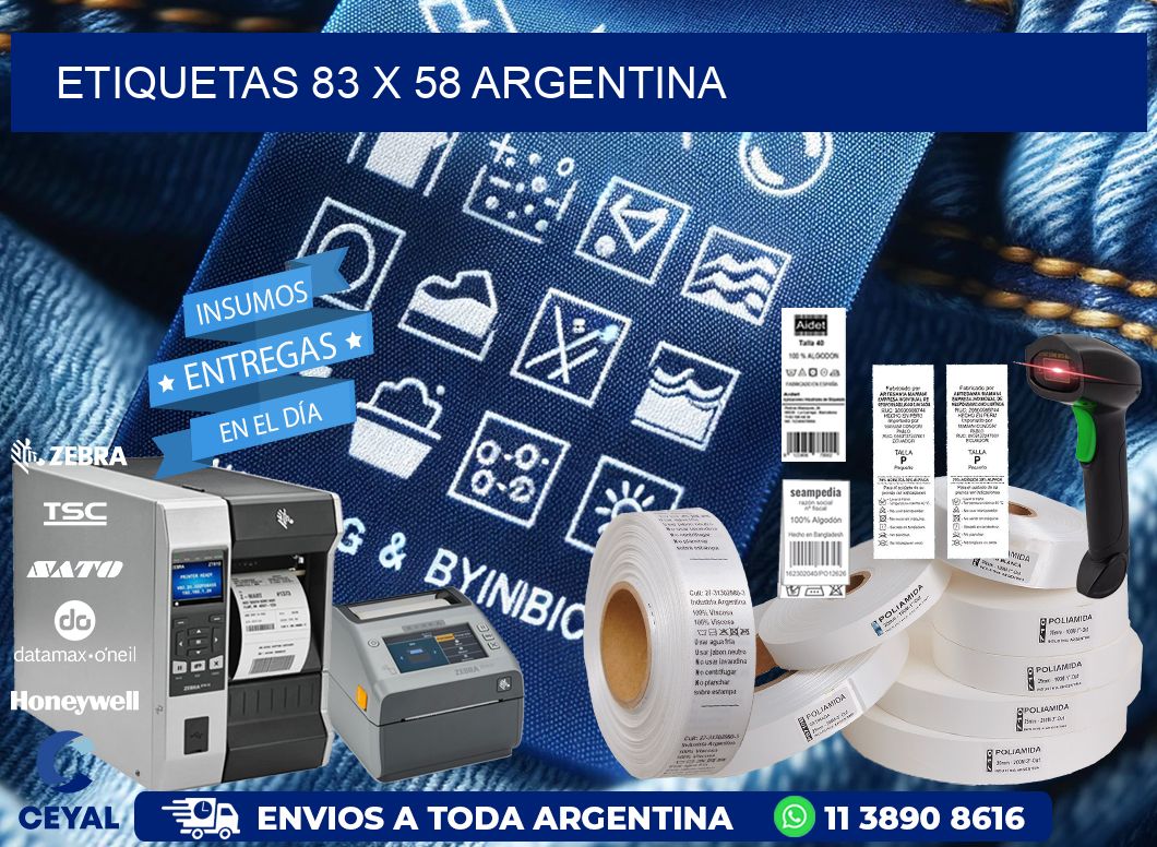 ETIQUETAS 83 x 58 ARGENTINA