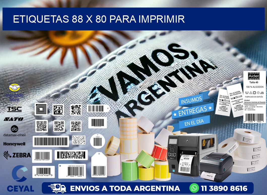ETIQUETAS 88 x 80 PARA IMPRIMIR