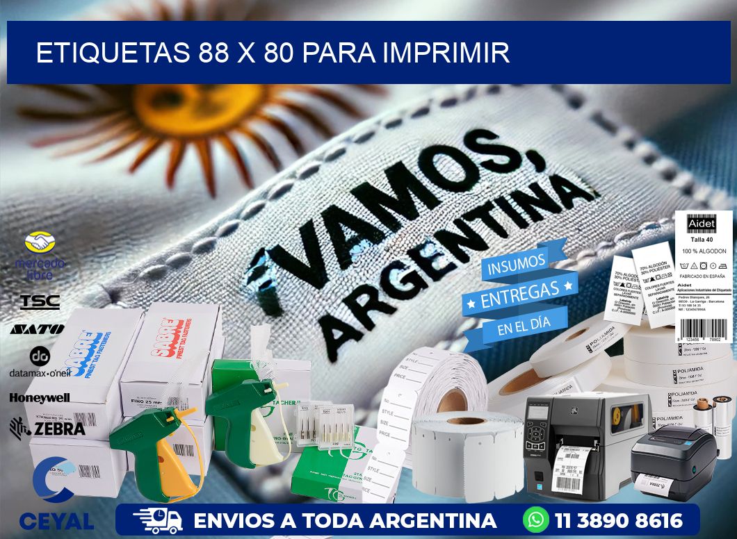 ETIQUETAS 88 x 80 PARA IMPRIMIR