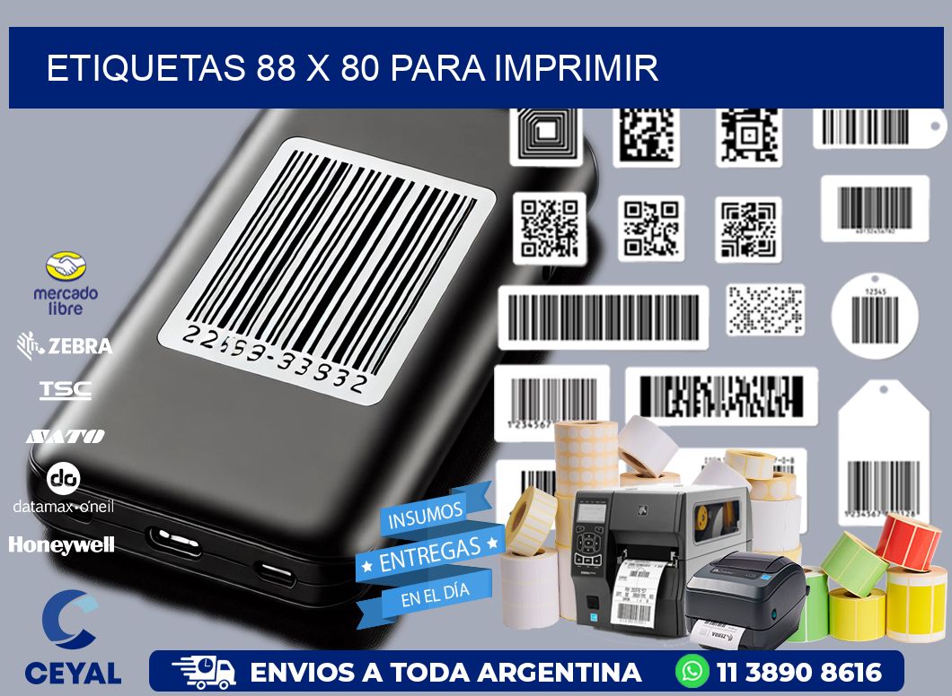 ETIQUETAS 88 x 80 PARA IMPRIMIR