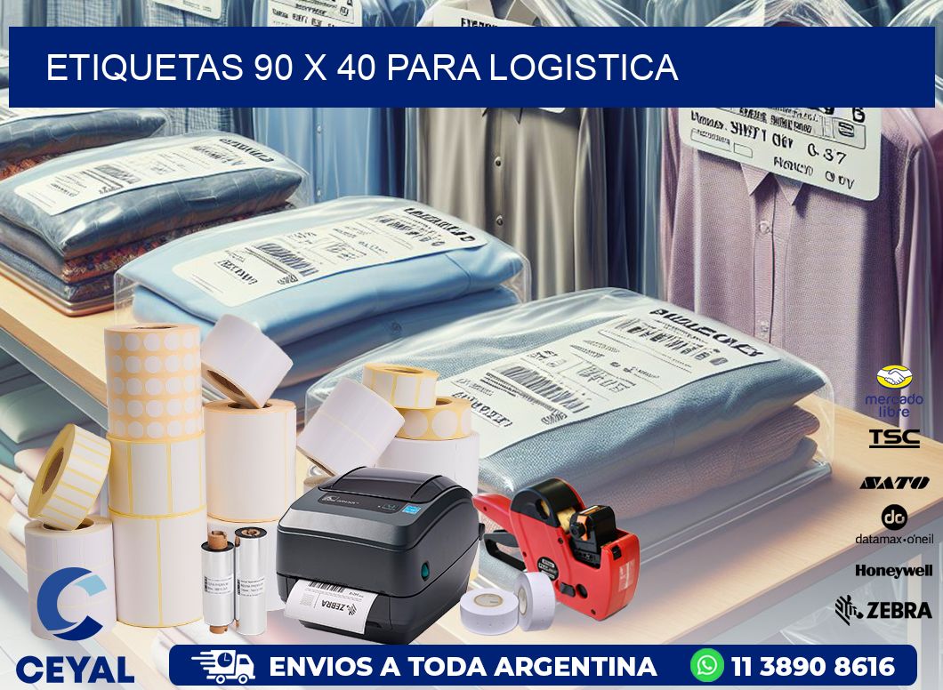 ETIQUETAS 90 x 40 PARA LOGISTICA