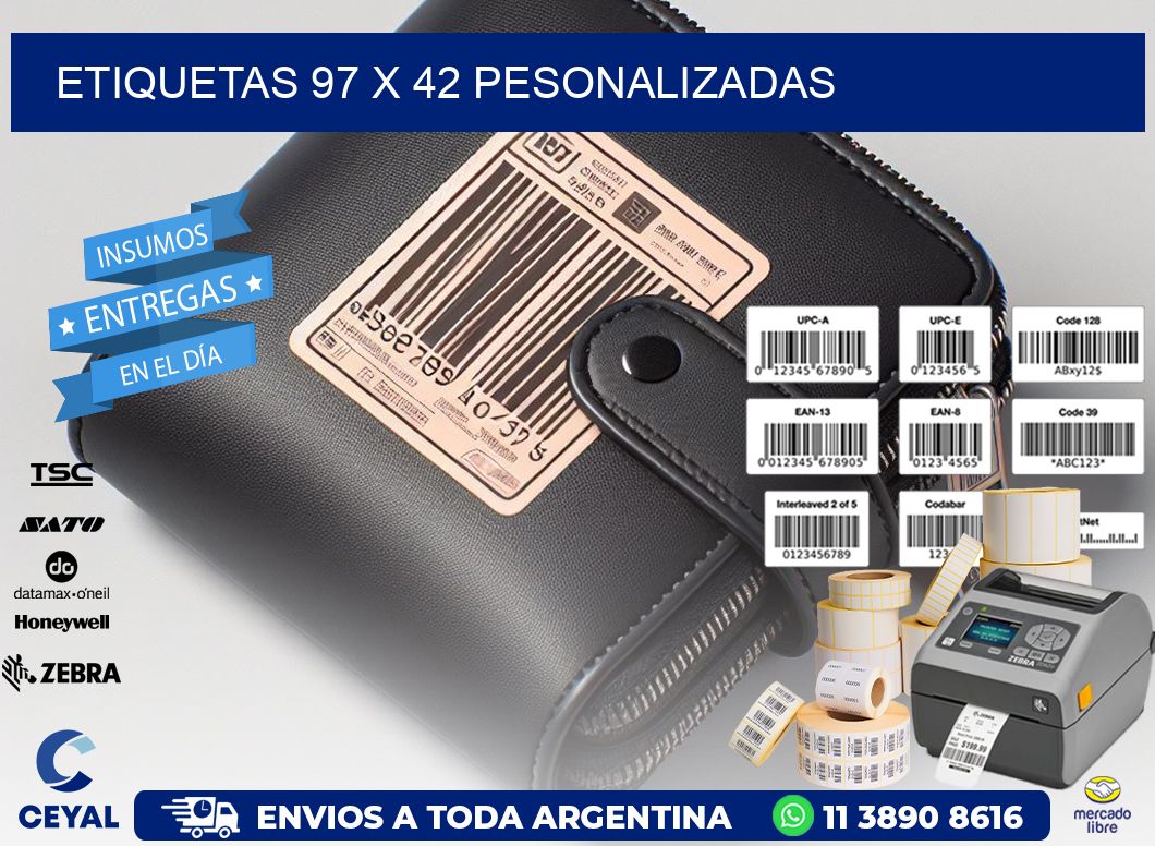 ETIQUETAS 97 x 42 PESONALIZADAS