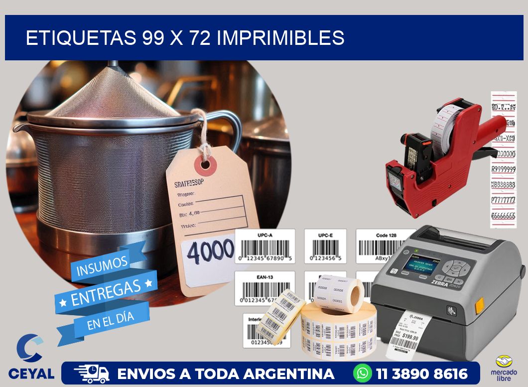 ETIQUETAS 99 x 72 IMPRIMIBLES