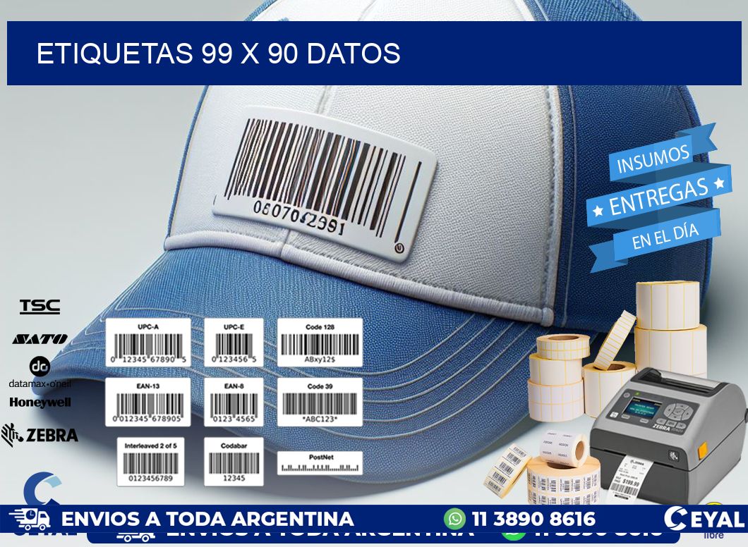 ETIQUETAS 99 x 90 DATOS