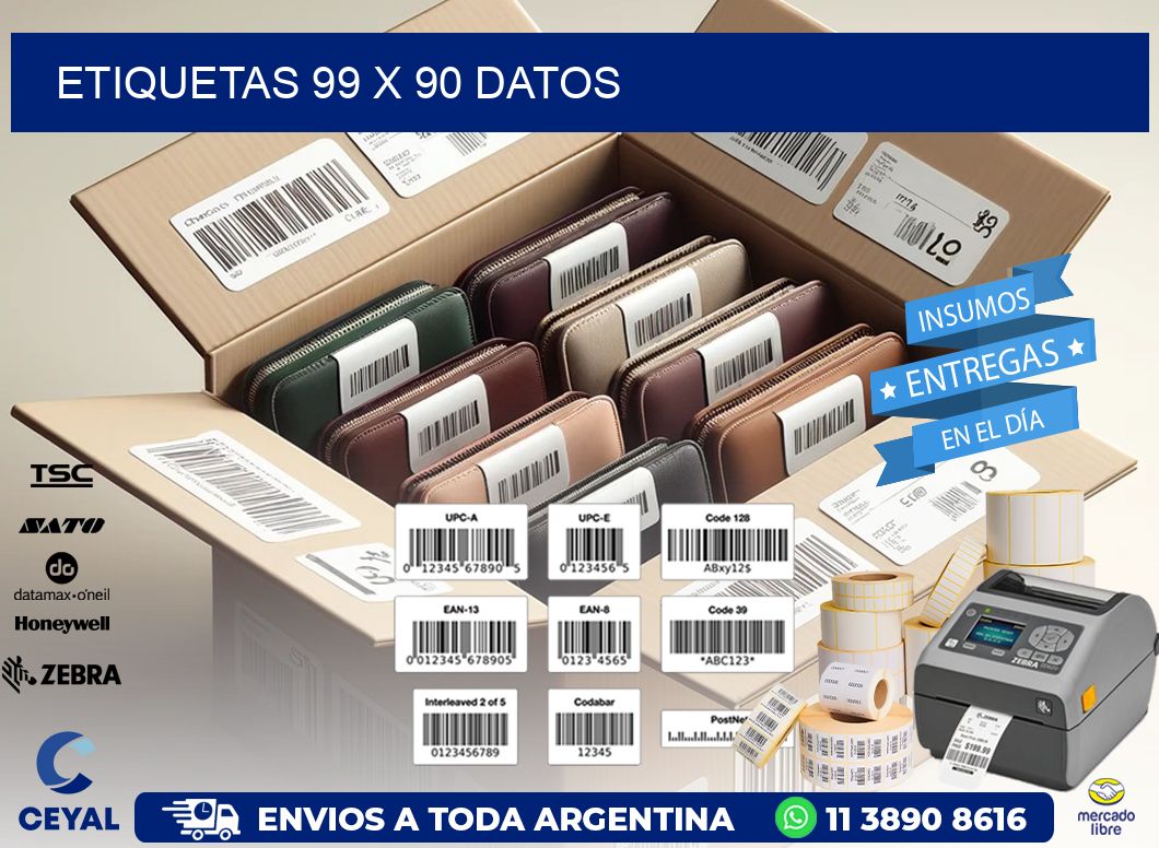 ETIQUETAS 99 x 90 DATOS